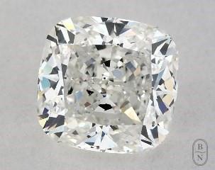 This cushion modified cut 1.01 carat H color si1 clarity has a diamond grading report from GIA